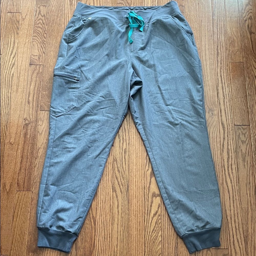 Figs High Waisted Zamora Jogger Scrub Pants Graphite Women’s Sz Extra Large